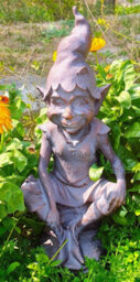 Inspirational Gifting Pixie On A Stone Garden Sculpture Ornament Resin Statue - thumbnail 2