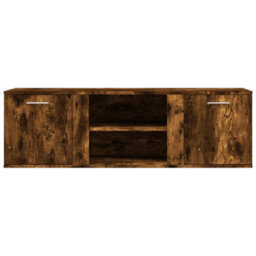 Berkfield Tv Cabinet Smoked Oak 120X34X37 Cm Engineered Wood - thumbnail 4