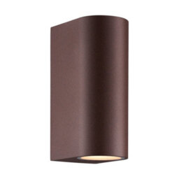 Nordlux Dion Outdoor Aluminium Wall Light Weatherproof Brown,mains - thumbnail 1