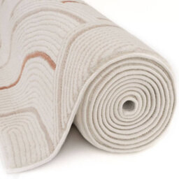 The Rugs Carmel Cream/terra Geometric Area Rug And Runner Non Shedding, Stain Resistant, Soft - thumbnail 5