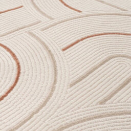 The Rugs Carmel Cream/terra Geometric Area Rug And Runner Non Shedding, Stain Resistant, Soft - thumbnail 4