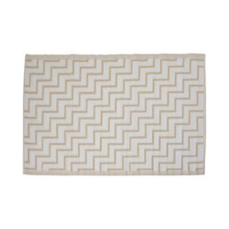 Jack Stonehouse Outdoor Plastic Rug Wool-Look Anti-Slip Durable Garden Patio Conservatory Carpet Mat - Beige Zigzag - thumbnail 4
