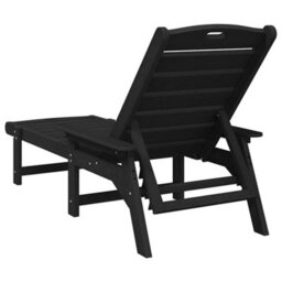 Walplus Sun Lounger Black 73.5 X 92 X 90Cm Hdpe - thumbnail 6