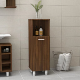 Berkfield Bathroom Cabinet Brown Oak 30X30X95 Cm Engineered Wood