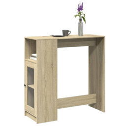 Berkfield Bar Table With Racks Sonoma Oak 101X40X103.5 Cm Engineered Wood