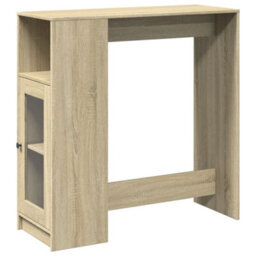 Berkfield Bar Table With Racks Sonoma Oak 101X40X103.5 Cm Engineered Wood - thumbnail 2