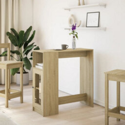 Berkfield Bar Table With Racks Sonoma Oak 101X40X103.5 Cm Engineered Wood - thumbnail 3