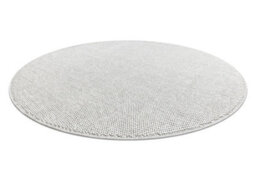 RugsX Carpet Casablanca Loom Circle Silver, Loop, Soft Indoor & Outdoor Circle 80 Cm - thumbnail 3