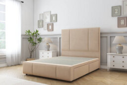 "Comfort Arya Pebble Plush Divan Bed Set 2 Drawers Right Side - 54"" Floor Standing & 12"" Footboard 2'6 Small Single" - thumbnail 3