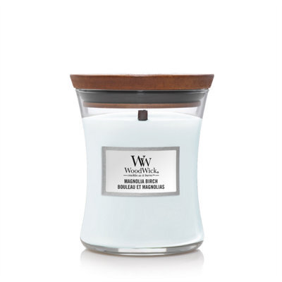 Woodwick Candle Magnolia Birch Medium Hourglass - image 1