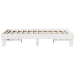 Berkfield Bed Frame Without Mattress White 135X190 Cm Double Solid Wood Pine - thumbnail 5