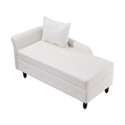 Storage Chaise Lounge Chair Upholstered Reclining Sofa For Living Room Bedroom - image 1
