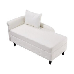 Storage Chaise Lounge Chair Upholstered Reclining Sofa For Living Room Bedroom - thumbnail 1