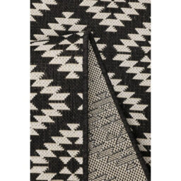 Melrose Eden Genesis Black Indoor Outdoor Medium Area Rug 3mm Pile Height - 120/170Cm - thumbnail 3