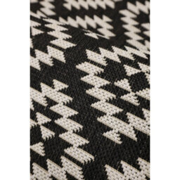 Melrose Eden Genesis Black Indoor Outdoor Medium Area Rug 3mm Pile Height - 120/170Cm - thumbnail 2