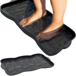 Crystals Multi Purpose Plastic Shoe Tray Wellies Boots Garden Plants Pet Home Door Tray