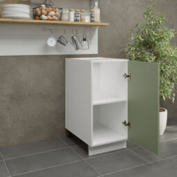 Jd Greta Adjustable Legs Kitchen Base Unit 400mm Storage Cabinet With Door Shelf 40Cm - Sage Green Matt - thumbnail 3