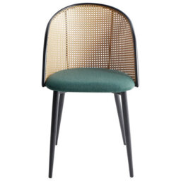 Beliani Set Of 2 Dining Chairs Cornell Metal Green - thumbnail 4