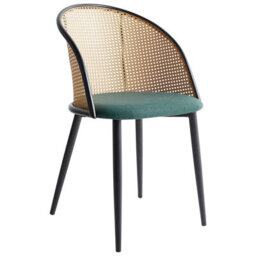 Beliani Set Of 2 Dining Chairs Cornell Metal Green - thumbnail 6
