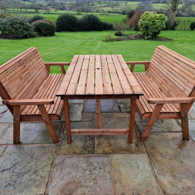Churnet Valley Garden Furniture Ltd Valley 6 Seat Set 2X3B 1795 Table - image 1