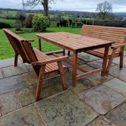 Churnet Valley Garden Furniture Ltd Valley 6 Seat Set 2X3B 1795 Table - thumbnail 3