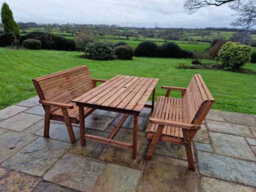 Churnet Valley Garden Furniture Ltd Valley 6 Seat Set 2X3B 1795 Table - thumbnail 6