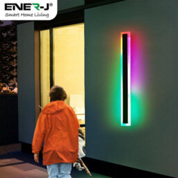 Ener-J Ener J Outdoor Led Modern Wall Light Rgb 60Cm Matte Black 12W 240V - thumbnail 4