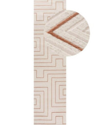 The Rugs Carmel Cream/terra Geometric Design Area Rug And Runner Non Shedding, Stain Resistant, Soft - thumbnail 9