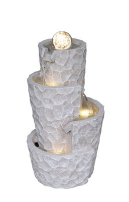 Outdoor Living UK Tuscany Spinning Ball Contemporary Water Feature Without Cover