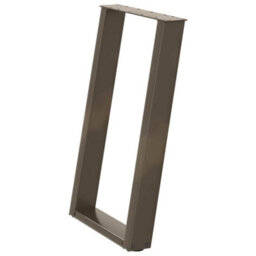 Berkfield Dining Table Legs U-Shaped 2 Pcs Natural Steel 60X(72-73) Cm Steel - thumbnail 4