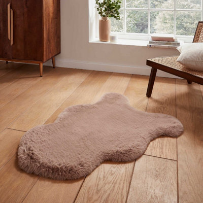 Beige Plain Shaggy Modern Luxurious Rug For Living Room And Bedroom-60Cm X 180Cm (Double) - image 1