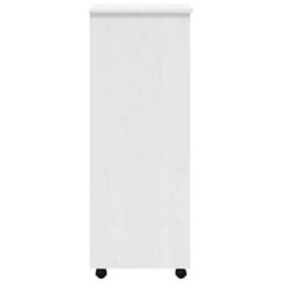 Vidaxl Rolling Cabinet With Drawers Moss White Solid Wood Pine - thumbnail 5