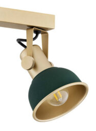 Luminosa Lighting Luminosa Lenora Twin Ceiling Spotlight Green, Gold - thumbnail 5