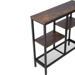 Four-Tier Narrow Console Side Table Hallway Entryway Table Metal Frame - thumbnail 3