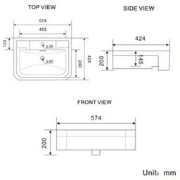 Affine 1540mm Traditional Double Vanity Basin Unit & Shelving Bathroom Furniture Green - thumbnail 7