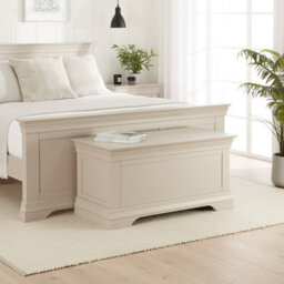 The Furniture Market Wilmslow Dove Grey Painted Blanket Bedding Box - thumbnail 2