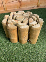 ABC Wooden Lawn Log Roll Edging (H)15Cm X (L)180Cm X (D)5Cm - thumbnail 7