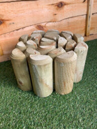ABC Wooden Lawn Log Roll Edging (H)15Cm X (L)180Cm X (D)5Cm - thumbnail 6
