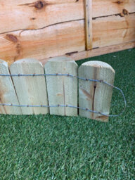 ABC Wooden Lawn Log Roll Edging (H)15Cm X (L)180Cm X (D)5Cm - thumbnail 5