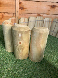 ABC Wooden Lawn Log Roll Edging (H)15Cm X (L)180Cm X (D)5Cm - thumbnail 2