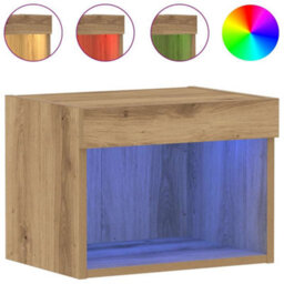 Walplus Tv Cabinet Artisan Oak 40 X 30 X 30 Cm Engineered Wood - thumbnail 4
