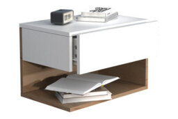 Vcm Wooden Wall Hanging Bedside Table Usal Xl 45Cm - thumbnail 2