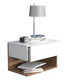 Vcm Wooden Wall Hanging Bedside Table Usal Xl 45Cm - thumbnail 1