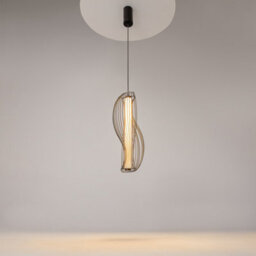 Luminosa Lighting Luminosa Shadows Of The Past Modern Wire Frame Pendant Ceiling Light Black 3000K 1200Lm White Shade - thumbnail 2