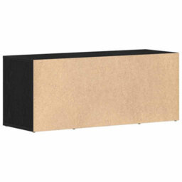 Berkfield Modern Tv Cabinet Black Oak 100X35X40 Cm Engineered Wood - thumbnail 8