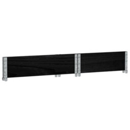 Berkfield Rustic Garden Planter Black 80X60 Cm Solid Wood Pine - thumbnail 6