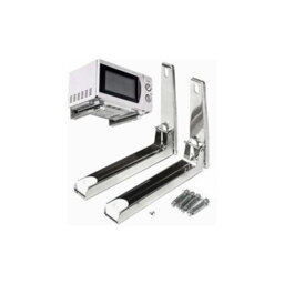 Heavy Duty Microwave Oven Shelf Bracket, Stainless Steel, Folding Rack Wall Mount - thumbnail 1