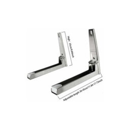 Heavy Duty Microwave Oven Shelf Bracket, Stainless Steel, Folding Rack Wall Mount - thumbnail 4