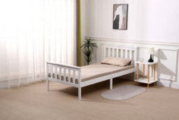 Starlight Beds Somnium White Shaker Wooden Bed Frame Super King - thumbnail 1
