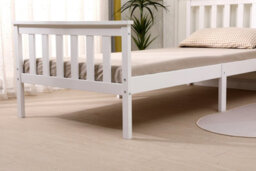 Starlight Beds Somnium White Shaker Wooden Bed Frame Super King - thumbnail 3